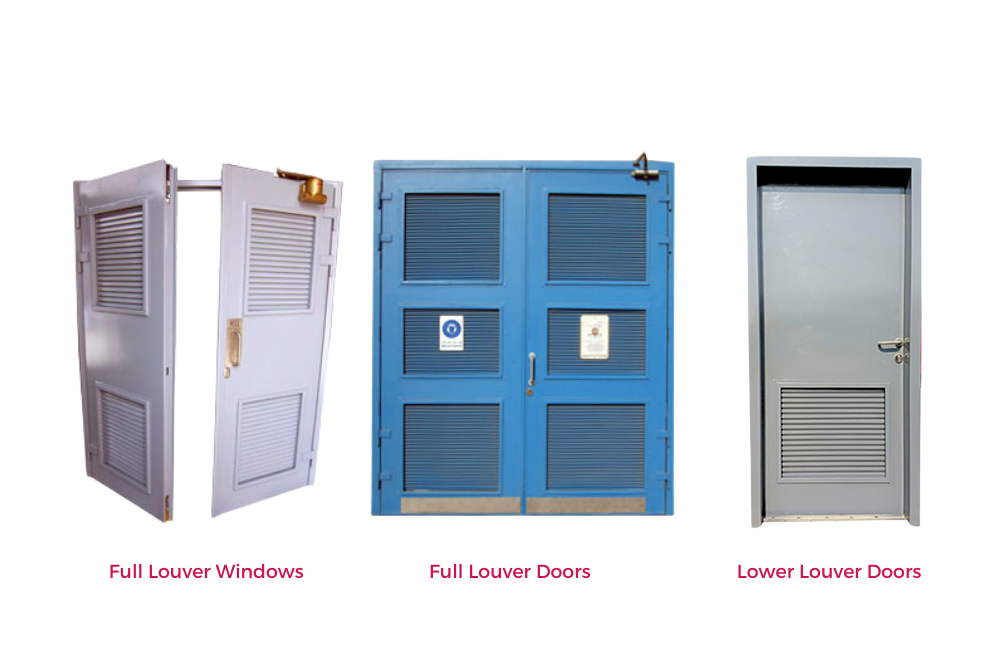 steel doors with grill